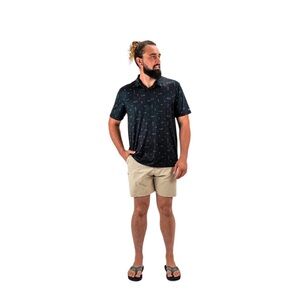 AFTCO Mens’s 365 Hybrid Chino Fishing Shorts Khaki Size 36